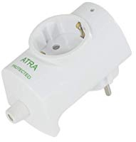 AtR - Spina di protezione con presa integrata 16 A/250 V, per cavi fino a 3 x 1,5 mm² con protezione da sovratensioni