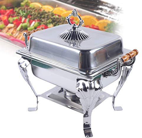 Futchoy Chafing Dish - Calentador de alimentos, acero inoxidable, recipiente de calor, juego de recipientes para catering buffet y fiestas