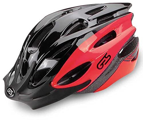 Ges Casque Enfant Apache, Sport, Noir/Rouge (Multicolore), 47-53