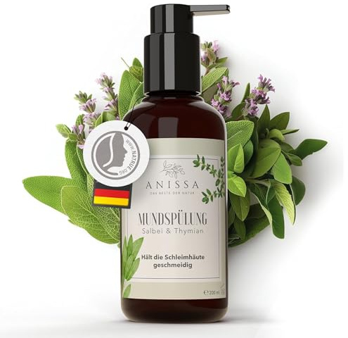 ANISSA Naturkosmetik Mundspülung 200ml – Natürliche Pflege, Reinigung und Schutz für Mundgesundheit vor Viren - Antiviral, antibakteriell, entzündungshemmend