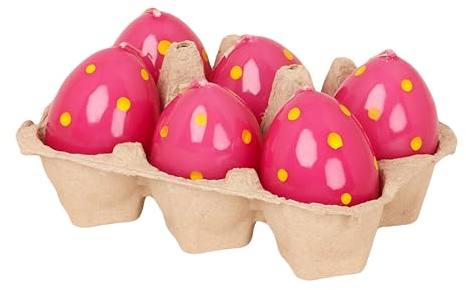 G Decor Ostereier-Kerzen, Rosa, 6 Stück