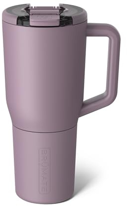 BrüMate Müv 1L Coffee Travel Mug with Handle | 100% Leakproof Thermal Cup for Hot & Cold Drinks | Stainless Steel Insulated Flask | Reusable Tumbler for Commuting & Outdoors (Lilac Dusk)