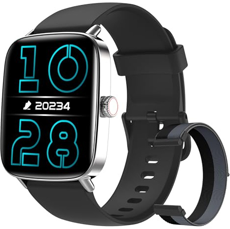 Smart Watch for Men Women, Answer/Make Calls,[1.91 HD Screen] Smart Watches for iPhone/Samsung/Android, Alexa Built-in,Fitness Watch with Heart Rate Sleep SpO2 Monitor,IP68 Waterproof, 100+ Sports