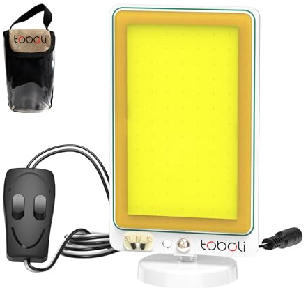 Wiltec Campinglampe V1 LED Strahler 20W 1961 Lumen mit Magnethalterung Anschluss an 12V-Stromquelle für Camping, Outdoor-Aktivitäten, Baustellen und Notfallsituationen Arbeitsleuchte