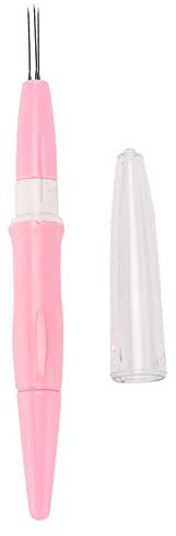 Fieltro De Aguja, Agujas De Fieltro De Lana Pluma Perforadora De Aguja De Fieltro De 3 Agujas Herramienta De Fieltro De Aguja De Estilo Cómodo Para Uso Doméstico Cosas De Bricolaje(Rosa)