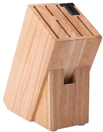ISCBAFYX Knife Block Universal Rubber Wood Knife Holder Knife Block Large Capacity Kitchen Household Knife Storage for Kitchen
