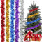 Coicok 5 Pezzi Ghirlande di Natale, 2 M Tinsel Ghirlanda Natalizia, Ghirlanda Albero di Natale, Festoni Albero di Natale, Metallico Ghirlanda di Tinsel per Decorazione Dell'albero di Natale