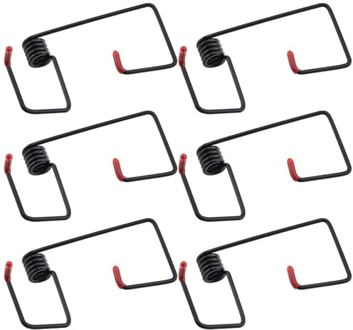 ECSiNG 6 Piezas Brazo Limpiaparabrisas de Coche Resorte de Presión Resorte de Asistencia de Limpiaparabrisas de Metal Compatible con VW Compatible con Ford Negro