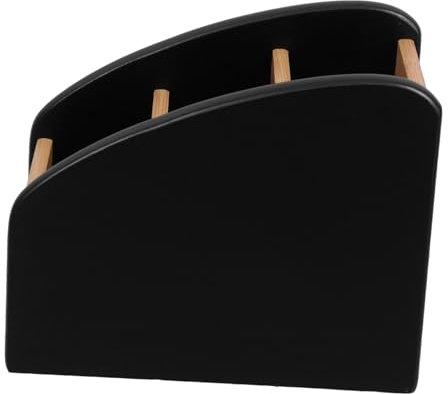 IMIKEYA Tea Bag and Sugar Packet Storage Organizer Black Plastic Tea Drawer Holder for Coffee Station Kitchen Counter