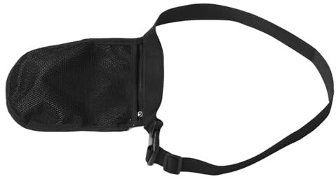 DINHEAROM Tennistasche Zum Aufheben Von Bällen Kleine Netztasche Mit Reißverschluss Tragbare Pick-Tasche Für Tennisbälle Gürteltaschenhalter Für Training