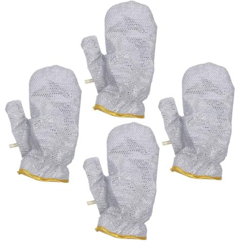 HOLIDYOYO 4pcs Thick Oven Glove Heat Resistant Gloves for Bbq Dishwashing Kitchen Use