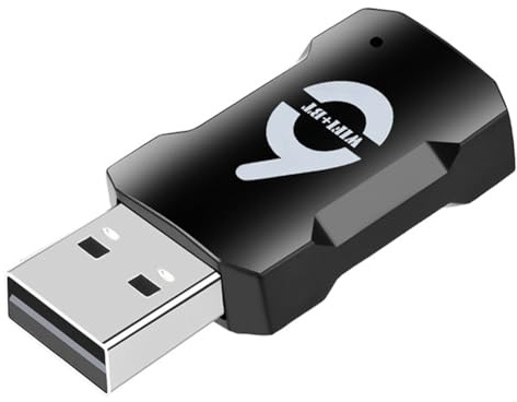 Pqahffowr Adattatore USB WiFi 900Mbps Bluetooth 5.3 doppia banda 2.4G/5GHz WiFi Dongle USB ricevitore WLAN per PC/Laptop