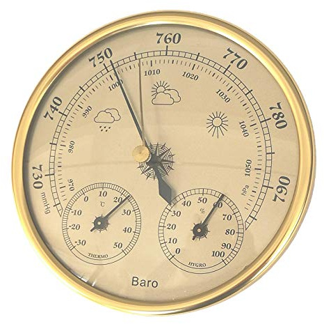 Wall Hanging Weather Station 3 in 1 Barometer Thermometer Hygrometer