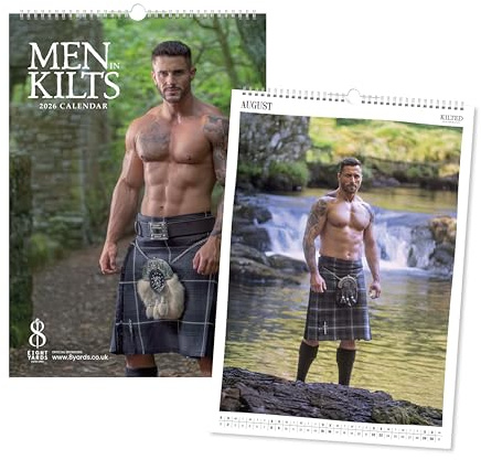 2026 Män i kilts kalender A3