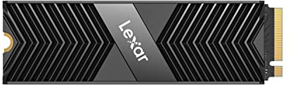 Lexar Professional mit Kühlkörper 8TB SSD,M.2 2280 PCIe Gen4x4 NVMe 1.4 Interne,Bis zu 7000 MB/s Lesen, 6600 Schreiben,Solid State Drive für PS5,Gamer, Schwarz