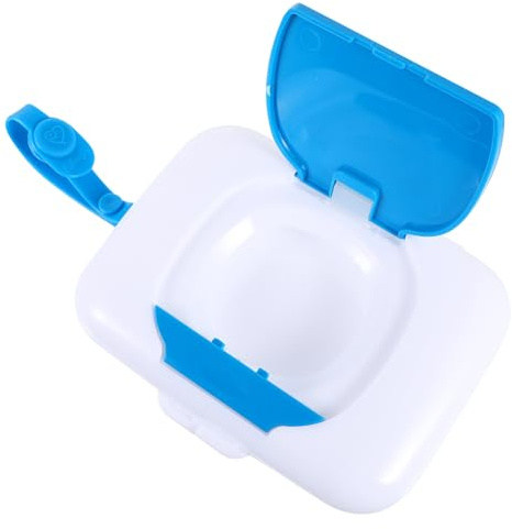 COLLBATH Wiederverwendbare Feuchttücherbox für Druckknopf Tragbarem Gürtel Staubdichtem Design Leichter Aufbewahrung für Outdoor und Reise Geeignet für Kinderwagen und Babybett