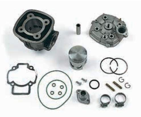 KT00097 GRUPPO TERMICO DR EVO 70CC D.48 APRILIA SR R (carb.) 50 2T LC (PIAGGIO) SP.12 GHISA CON RACCORDO TESTA