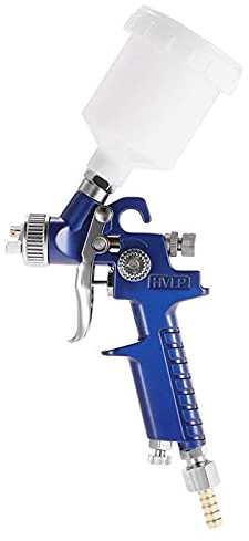 Pistolet pulvérisateur pour Peinture HVLP 1,0 mm Pistolet pulvérisateur 120 ML Pistolet à Peinture avec réservoir Airbrush Kit aérographe