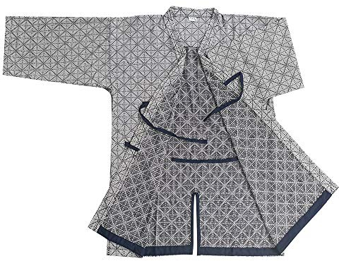 G-LIKE Herren Kendo Kampfkunst Uniform - Traditionelle Japanische Kampfkunst Kendogi Aikido Karate Ninja Training Kleidung Keikogi Karos Oberhemd Jacke für Männer Frauen - Baumwolle (Beige, XXL)