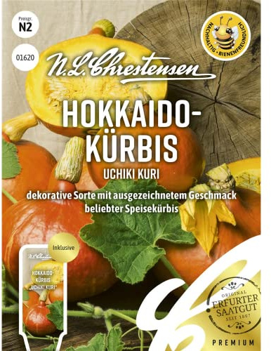 Hokkaido- Kürbis Uchiki Kuri Samen, Saatgut