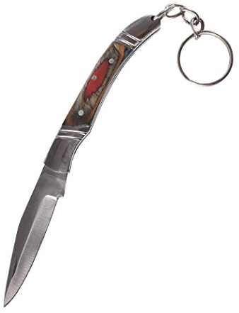 Battle-Merchant - Taschenmesser mit Schlüsselanhänger - Kompaktes Klappmesser aus Rostfreiem Stahl - EDC