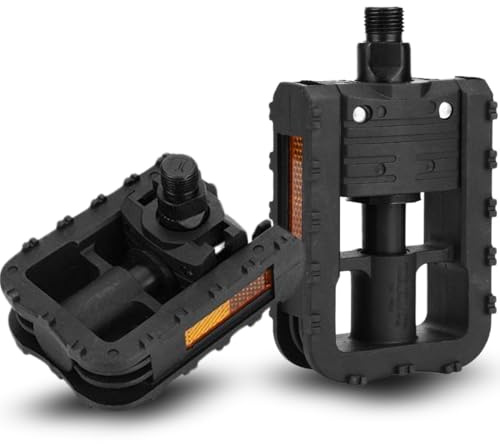 Bike Pedal Jadeshay 2Pcs Mountain Bike Pedals Bike Folding Bike Bicycle Pedals Outdoor Cycling Accessory Parts Folding Pedals,for Bikes Road Mountain Bicycle