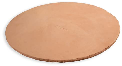 Megashopitalia Biscotto di Casapulla Pietra Refrattaria per Pizza Forno Fornace Saputo Made in Italy (Tonda Ø31/27xH2cm)