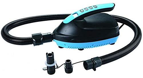 OLPRO 12 V Electric Inflatable Air Pump – Quick Portable Inflator with Digital LCD Display & 16 PSI Max Pressure – 12 V DC Car Connector & Flexible Hose for Inflatable Tents, Awnings & Airbeds