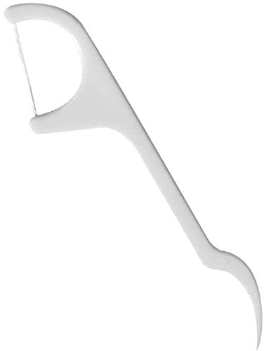 75 Pack Dental Floss Sticks D Shape Tooth Floss Picks Premium Polymer Threads Easy to Use, Durable & Portable Flossing