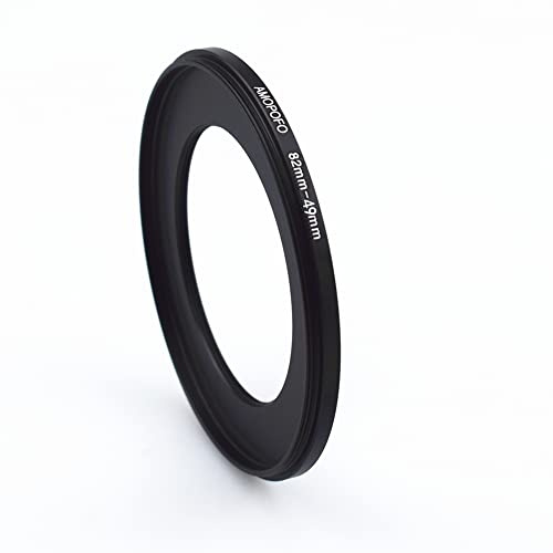82mm Objektiv Konverter 49mm Kamera Filter Ring,Kompatibel mit Allen 82mm Kamera objektiven zu 49mm UV,ND,CPL Zubehör,Aus CNC gefrästem Material (82mm-49mm)