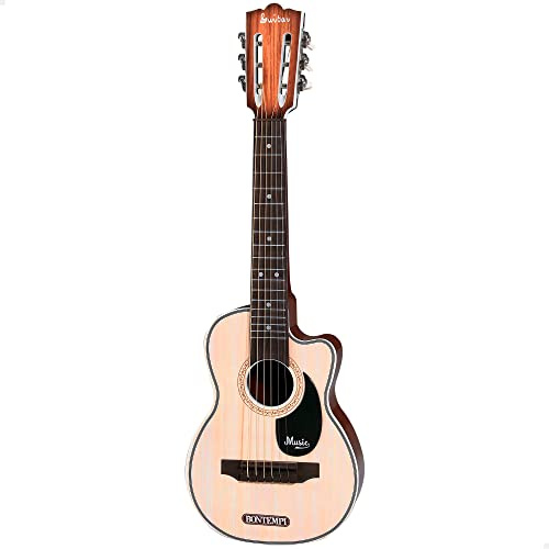 BONTEMPI 46950 - Guitarra infantil Folk de juguete para niños y niñas / Juguetes de madera, guitarra para niños, regalos para niños / Juguete musical, Instrumentos musicales