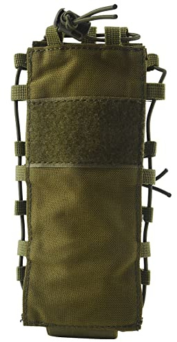 Wanjorlay Porte-Bouteille Tactique Nylon Molle pour Cyclisme et Running - Vert