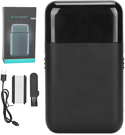 ANKROYU Elektrischer Reise-Rasierer, Mini Folienrasierer für Herren, USB Elektrischer Barttrimmer und Bartschneider, Präzisionsrasierer für Bart und Koteletten