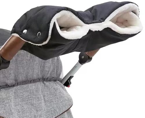 Handwärmer Kinderwagen,Handmuff Für Kinderwagen,Universalgröße Handmuff Für Kinderwagen,Wasserfest Winddicht Kinderwagenmuff Mit Thermo-Fleece Für Winter (C)