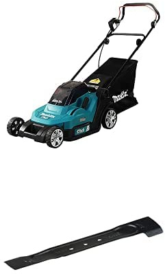 Makita DLM432Z Akku-Rasenmäher 2x18V (ohne Akku, ohne Ladegerät) + Sichelmesser 38cm