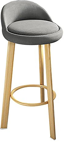 Trästol Trästol med fotstöd Enkel montering Farmhouse Barstolar för Inomhus Utomhus Hem Kök Business (Grå 79cm) (Grå 79cm) Made in China