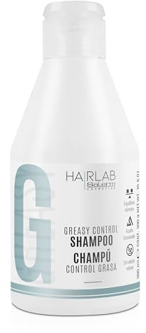 SALERM - Anti-fettschampo för kvinnor och män - Greasy Control Hair Lab – 300 ml – Kontrollerar överflödigt fett i håret - Rengör hår och hårbotten - Seborrreglerande schampo - Parabenfritt