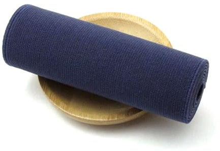 ELSKBRUN 2 Meter 10cm Breite Farbiges Gummiband Unterwäsche Gummiband für Gürtel DIY Kleidung Nähzubehör, Navy blau, 10cm