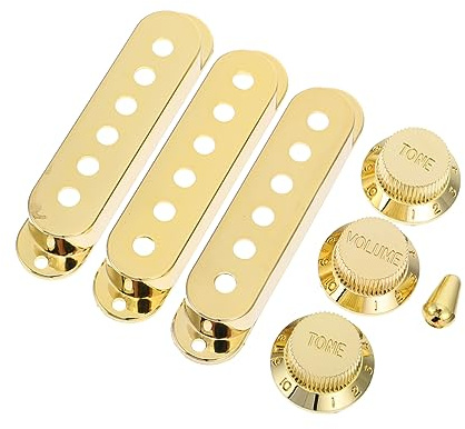 ifundom 21stücke Teiliges Pickup Covers Gitarre Goldene -abdeckungen Praktische Und Langlebige Schutzabdeckungen Für Tonabnehmer Für Musiker Und Gitarrenliebhaber