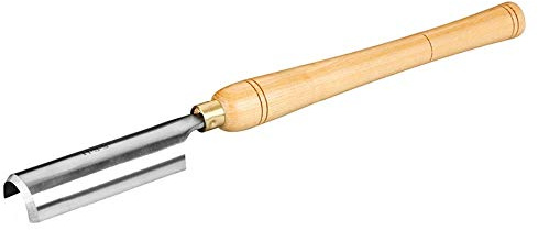 1 pièce de gouge d'ébauche HSS de 45 mm, longueur de 470 mm, ciseau brut for le travail du bois, outils de tour à bois avec manche en bois, grattoir à gouge à billettes