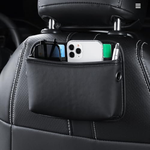 Figarge Rückenlehnenschutz Organizer Autositz Organizer Auto Rückenlehne Car Organizer Auto Zubehör (Schwarz)