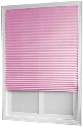LNNXSZ Plissee Ohne Bohren Selbstklebendes Verdunkelungsvlies for Vorhang, Plissee-Rollo, Halbverdunkelung, Wohnzimmer, Schlafzimmer, Badezimmer, Dekoration(Pink)