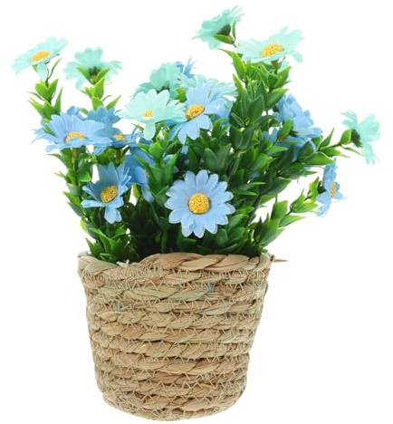 MUELODSIC Vivid Faux Bouquet Ornament Artificial Plants in Pots Fake Plant Adornments for Desktop Table Decor