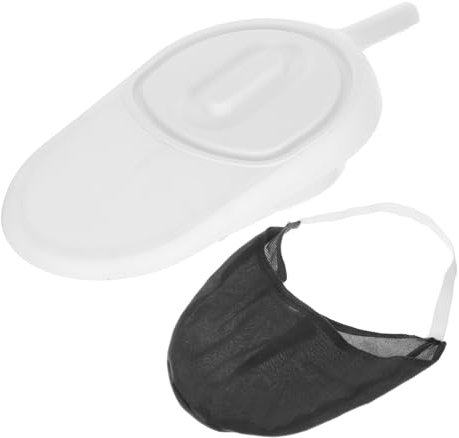 Anneome Padella Per Anziani e Pazienti Letto Con Manico Vasino Notturno Lidded in Durevole Comfort e Tenuta Stagna Per Casa e Ospedale