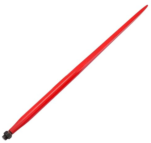 49 Heavy Duty Hay Spear,4500Lbs Capacity,Quick Attach Bale Spike with Hex Nut & Sleeve,for Buckets Tractors Loaders