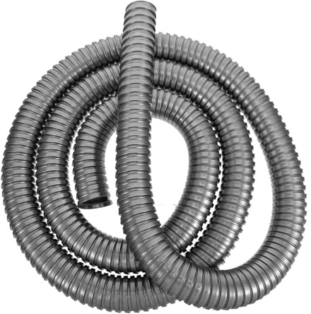 Alipis Tubo flessibile in acciaio inossidabile - Tubo flessibile in metallo avvolto a spirale per cablaggio a parete - Guaina di protezione per cavi stabile, 1,5 pollici x 9,8 piedi