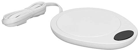 ERYUE USB-mugg Varmare Konstant Temperatur Koppvärmare för Kontorsbord, Dryckesuppvärmningsplatta för Kaffekoppar, Vattentät Elektrisk Varmare Hem 4,3 X 4,9 X 2in (Vit)