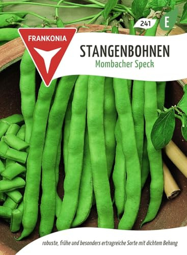 FRANKONIA® Stangenbohne, Mombacher Speck Bohnen-Samen Gemüse-Samen Saatgut Samen (Phaseolus vulgaris)