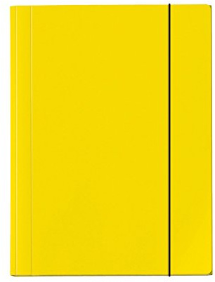 VELOFLEX 4432310 – Samlarmapp Velocolor, DIN A3, hörnspännmapp, organisationsmapp, ritmapp, gul