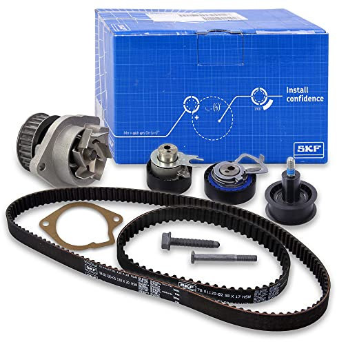 SKF Wasserpumpe und Zahnriemensatz mit Dichtungen VKMC 01122 Höhe 171 mm Länge 271 mm Breite 142 mm – OE-Qualität | Kompatibel mit: SEAT IBIZA III, IBIZA IV, IBIZA IV SC, SKODA FABIA I, FABIA I Combi, FABIA I Stufenheck, FABIA II